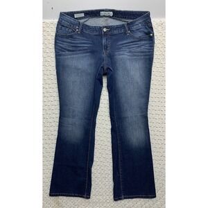 Torrid Jeans Women Plus Size 16 Relaxed Boot Cut Blue Denim Stretch Waist'40 L32